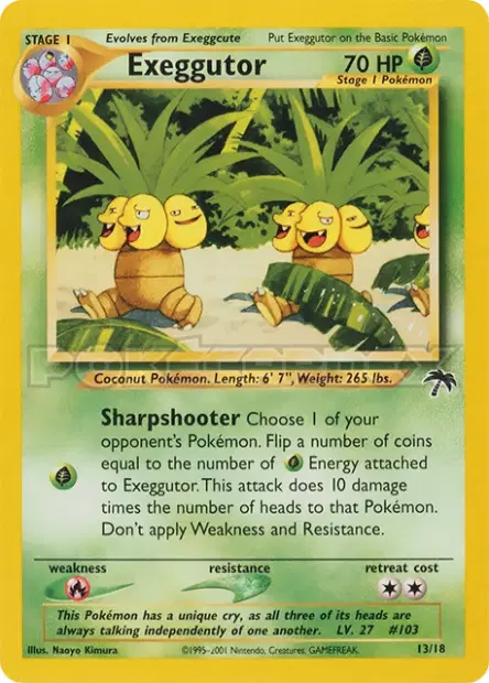 ナッシー / Exeggutor 13/18 卡牌