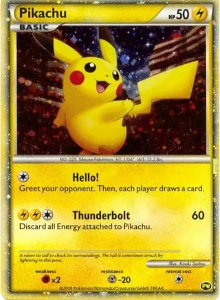 Pikachu No. 001 卡牌