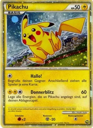 Pikachu No. 006 卡牌